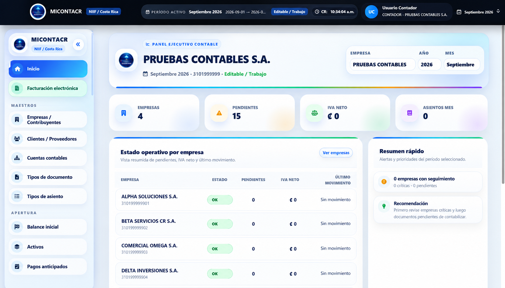 Banner principal de plataforma MICONTACR