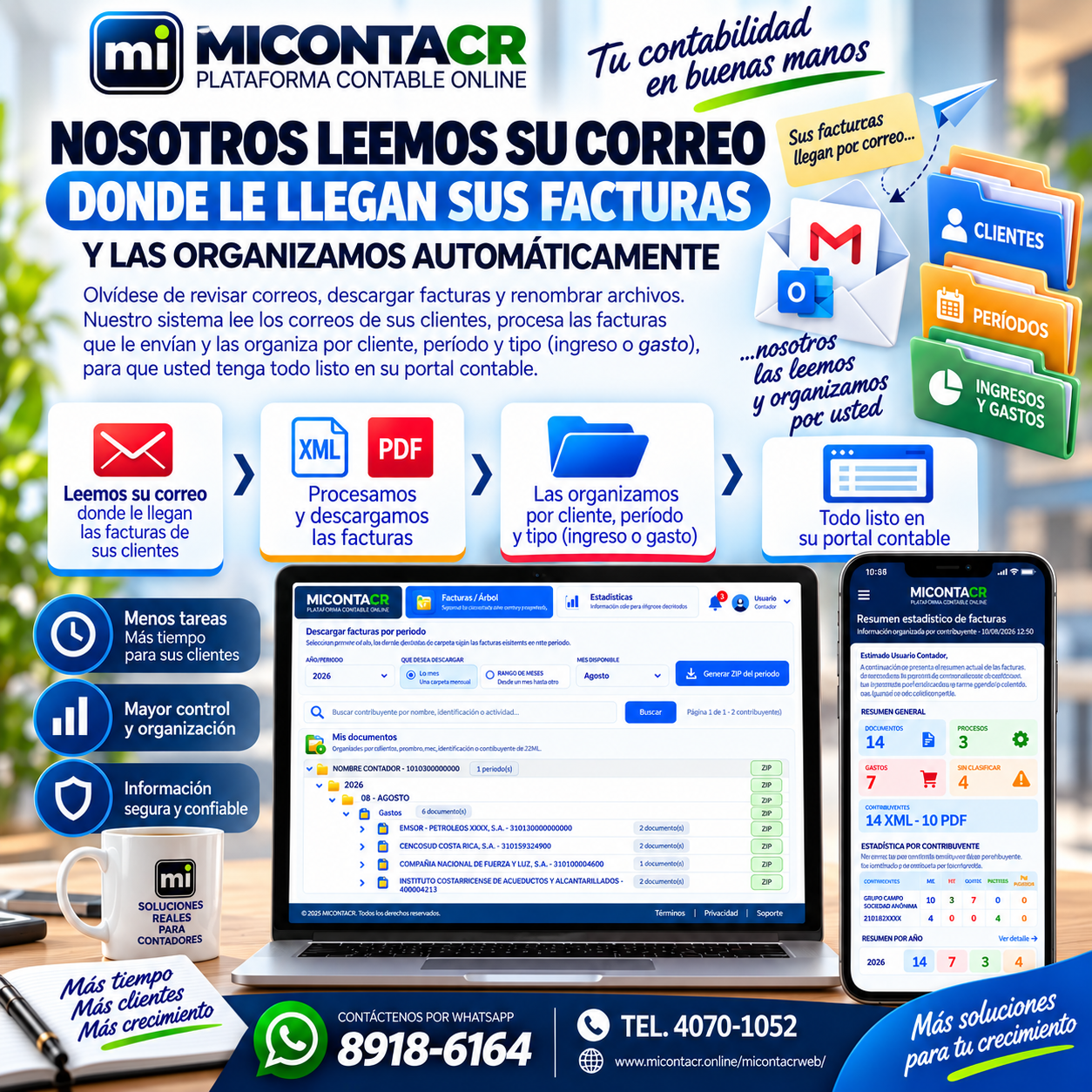 Automatización de facturas recibidas por correo