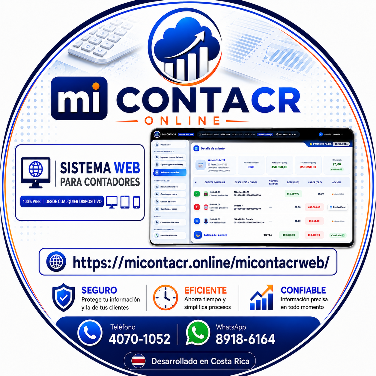 Sistema web MICONTACR para contadores
